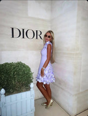 CINDY  LILAC  Flower Bandage dress ( next day delivery available )